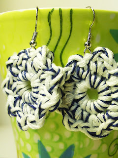 unique handmade crochet earrings jewelry jewellery gift present fashion kookoo