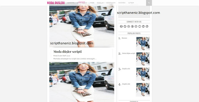 Blogger Moda Düşleri Temasını İndir 2017