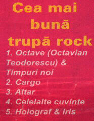 1996_Revista Salut_Cea mai buna trupa rock