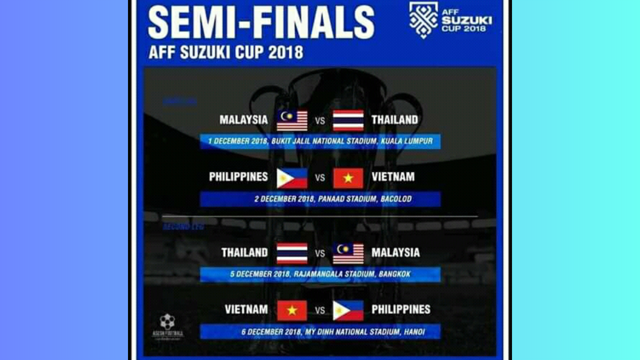 Jadwal Semi Final AFF Suzuki Cup 2018