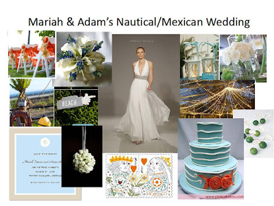 Mariah Adam's Nautical Mexican Wedding BOUQUET