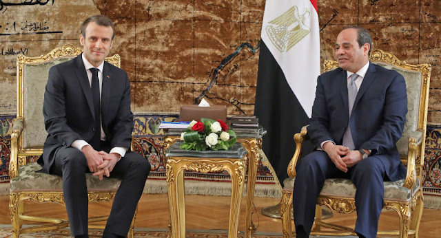 رئيسا مصر وفرنسا يبحثان الوضع فى ليبيا هاتفيا