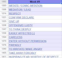 many blank cells in between