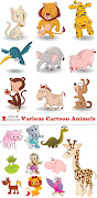 VectorVarious Cartoon Animals. VectorVarious Cartoon Animals (aavrscrtanml )