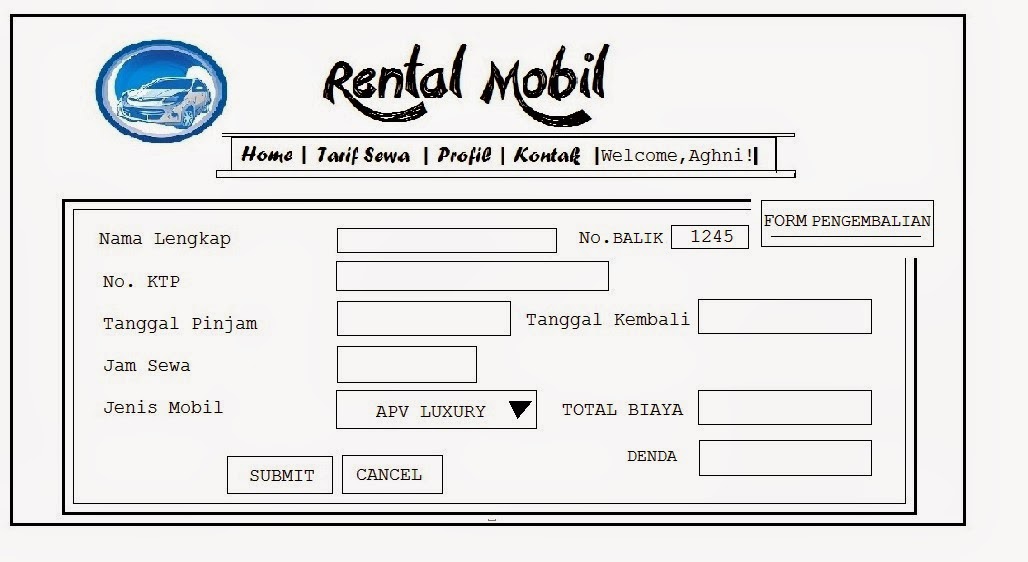 Contoh Invoice Rental Mobil - Contoh Soal2