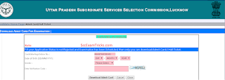 upsssc anudeshak admit card