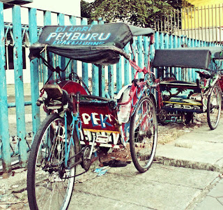 becak jalan malioboro yogja