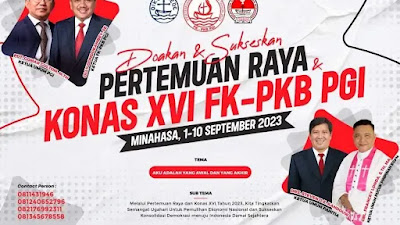 Doakan dan Sukseskan Pertemuan Raya FK-PKB PGI di Kabupaten Minahasa