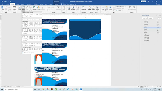 Cara Mudah Membuat Kartu Siswa Micorosoft Word Menggunakan Mailing Merge