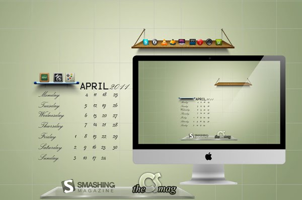 april 2011 wallpaper calendar. Sunday, April 17, 2011