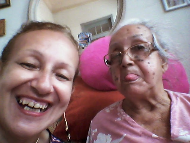 eu com mamãe