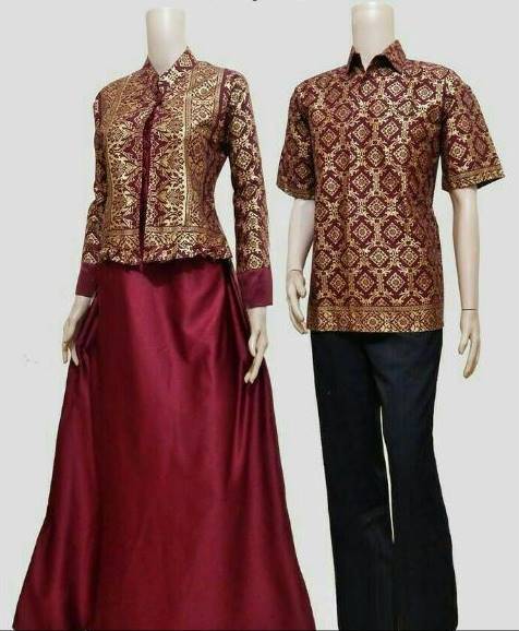 10 Model Baju Batik Sarimbit  Modern Terbaru 2019