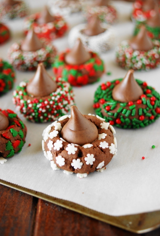 Christmas Chocolate Kiss Cookies The Kitchen Is My Playground