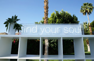 A SoulCycle popup is held at the American Express Platinum House in Palm Springs, California, in 2018. (Phillip Faraone/Getty Images/American Express Platinum)