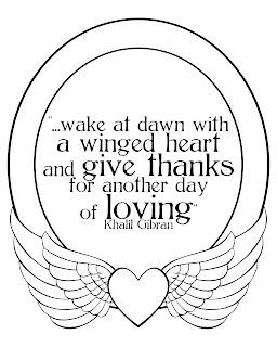 wake at dawn with a winged heart printable quote