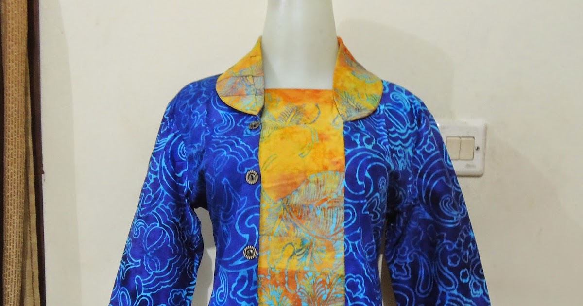 Palastri Shop Gabriella Shop blus batik  cap warna  cerah 