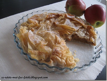 Strudel cu mere - coacem 30min