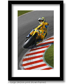 rossi motorcycle artwork and photo poster