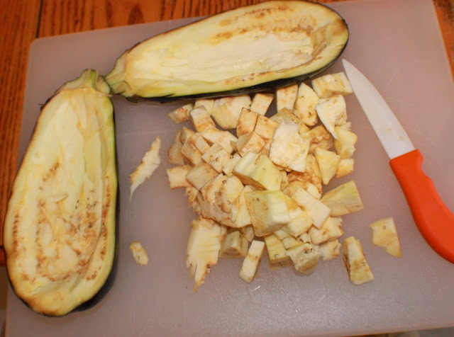 these are hollowed out eggplants to make eggplant stuffed with rice and meats