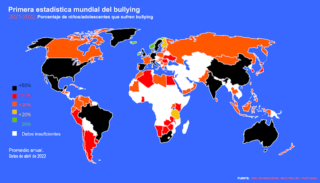 Estadísticas Mundiales de Bullying 2020/2021. Worldwide Bullying Stats ...