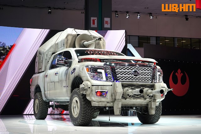 Nissan Titan Pickup Truck Enter The Star Wars With AT-AT Like Outfit at LA Auto Show #LAAS 2017