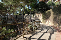 Vuelta por el Camino de Ronda hacia Platja d'Aro en Sant  Antoni de Calonge. Costa Brava