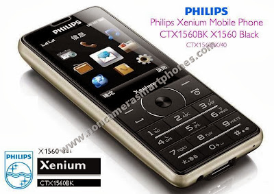 Philips X1560 Dual Sim 2G Non Camera Phone With GPRS Internet Front Black Images Photos Review