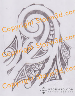 shoulder curles fern new zealand tattoo
