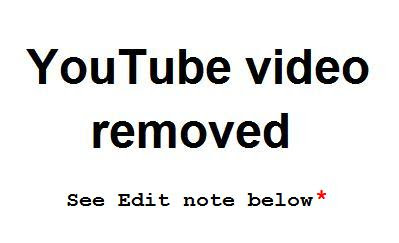 YouTube video removed 11 Dec 2010