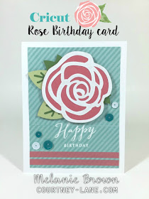 Cricut Rose Birthday card