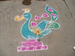 makar sankranti rangoli image