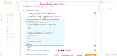 menghapus powered by blogger