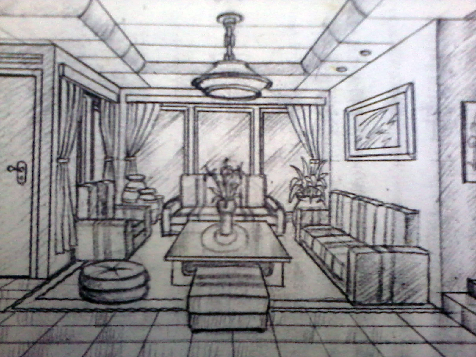 Sketsa gambar perspektif interior - 28 images - bab 3 