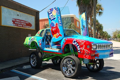 Front Car Covered in Kool-Aid Graphics