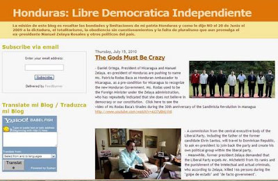 Honduras: Libre, Democrática, Independiente blog