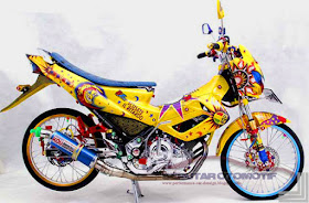 gambar modifikasi motor satria fu