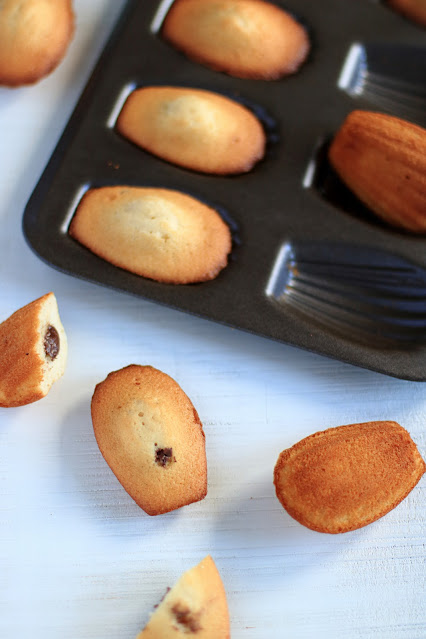 Madeleines met Nutella