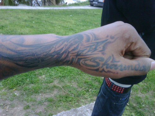 Tribal Tattoo hand Tribal Tattoo hand at 809 AM
