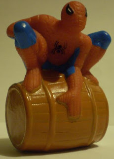 Front angle of Spider-Man water squirter