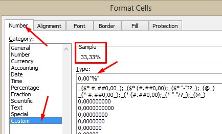 Cara Menambahkan Satuan % di Excel