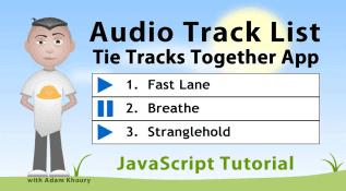 Programming-Tutorial-Vidéo-Audio-Playlist-Play-Buttons-JavaScript-Programming-Tutorial