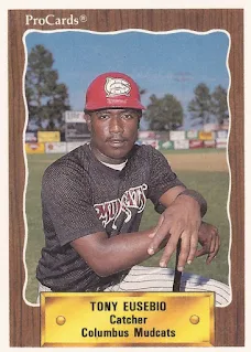 Tony Eusebio 1990 Columbus Mudcats baseball card