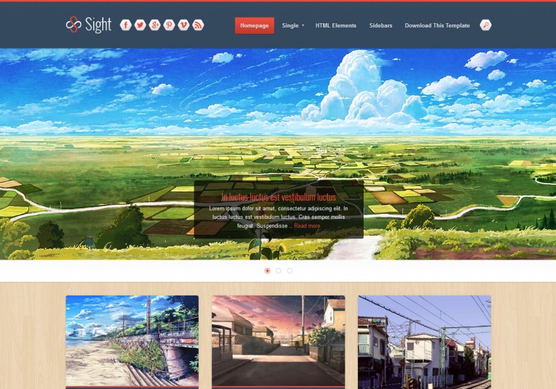 Sight Blogger Template