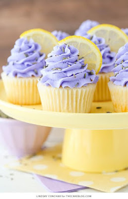 lavender lemon cupcake