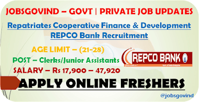 REPCO Bank Recruitment 2022