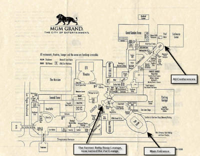 MGM Grand Casino Map