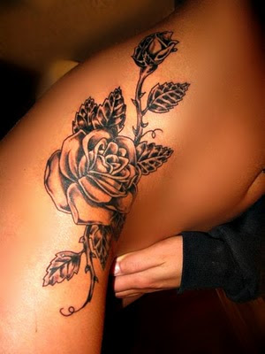  rose tattoos. rose tribal tattoos 