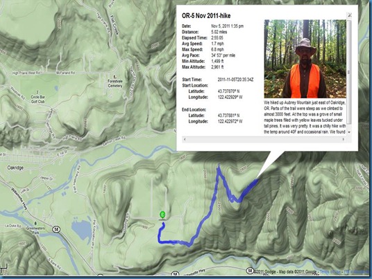 Oakridge-5 Nov 2011-hike