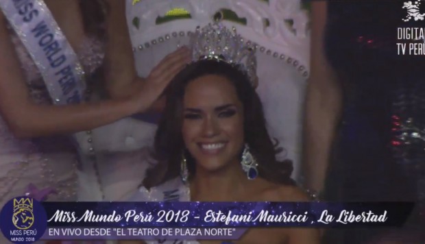 miss mundo world peru 2018 winner estefany mauricci