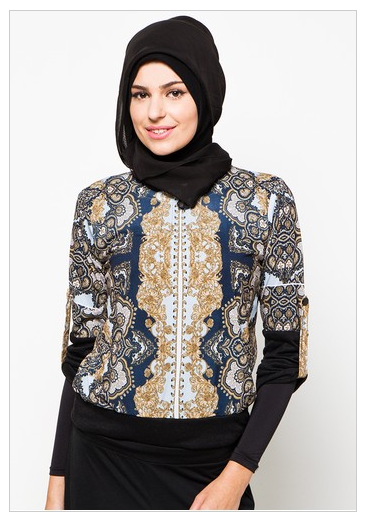 Fashion Busana  Muslim  Batik  Modern Motif Terbaru  2021 